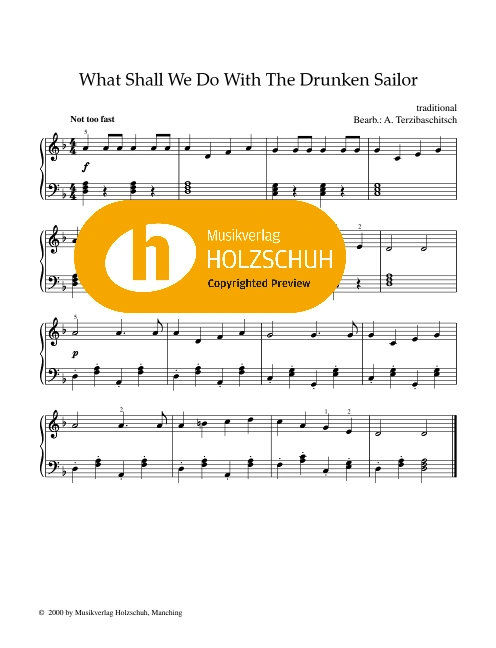 What Shall We Do With The Drunken Sailor